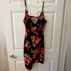 XL Rose Wrap Dress
